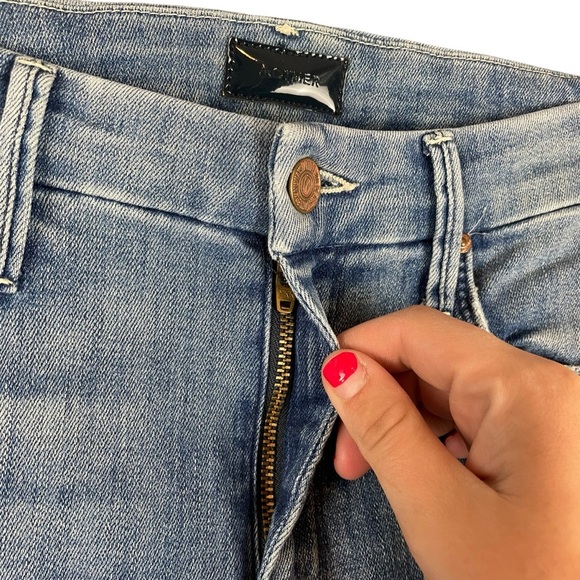 Mother The Looker Ankle Step Fray Jeans Size 25 | Distressed Skinny Denim - Picture 4 of 9